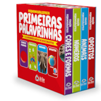 PEQUENA BIBLIOTECA PRIMEIRAS PALAVRINHAS - BOX COM 4 LIVRINHOS