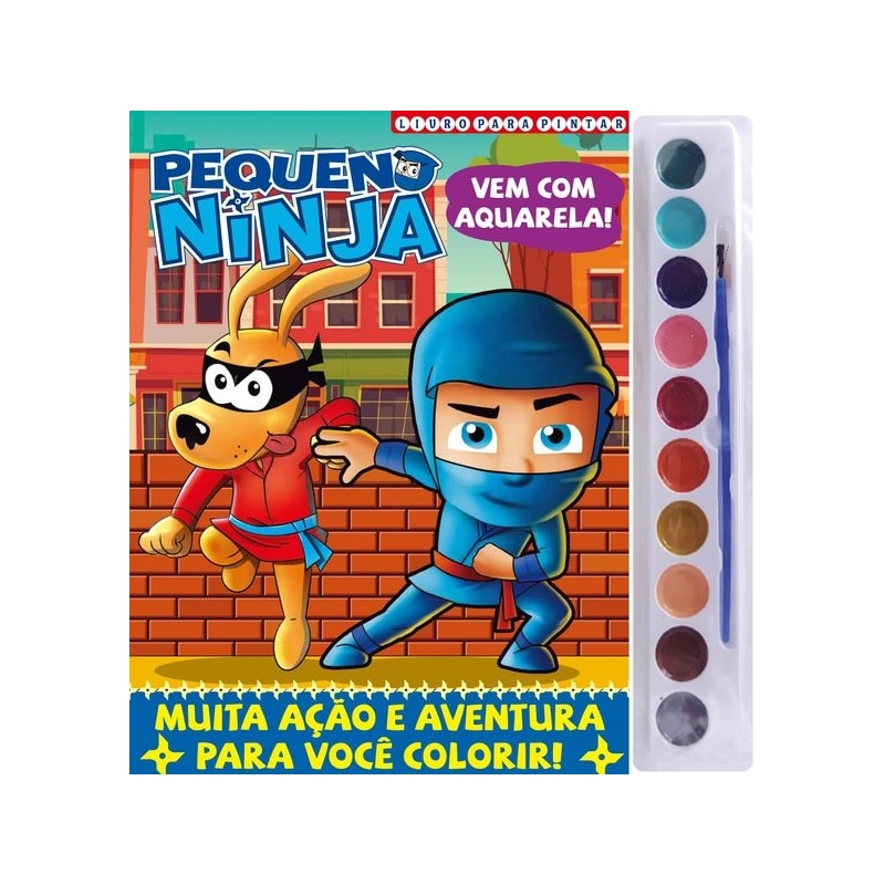 PEQUENO NINJA LIVRO PARA PINTAR