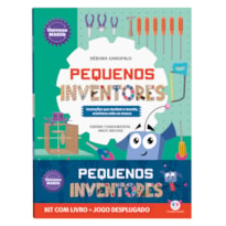 PEQUENOS INVENTORES - KIT COM LIVRO + JOGO DESPLUGADO