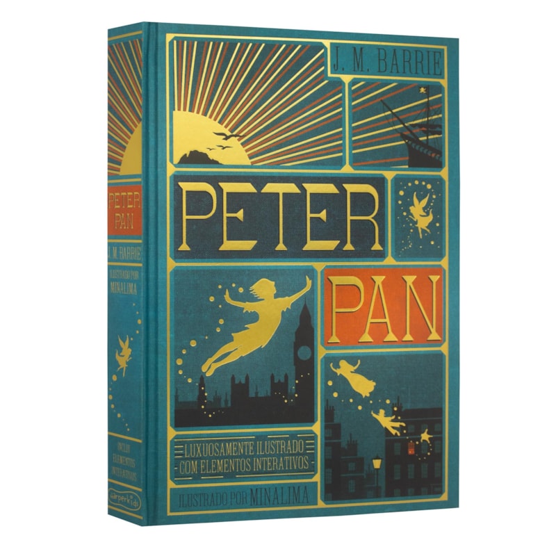 PETER PAN - EDIÇÃO DE LUXO ILUSTRADA E COM ELEMENTOS INTERATIVOS DO ESTÚDIO MINALIMA