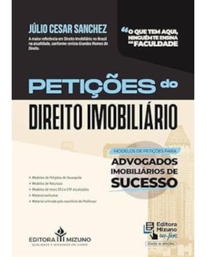 PETIÇÕES DO DIREITO IMOBILIÁRIO