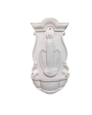 PIA NOSSA SENHORA DAS GRAÇAS 16CM - PÓ DE MÁRMORE