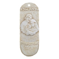 PIA PARA ÁGUA BENTA SAGRADA FAMÍLIA 15CM DE ALTURA