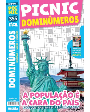 PICNIC DOMINÚMEROS - FÁCIL: 355 - A POPULAÇÃO É A CARA DO PAÍS