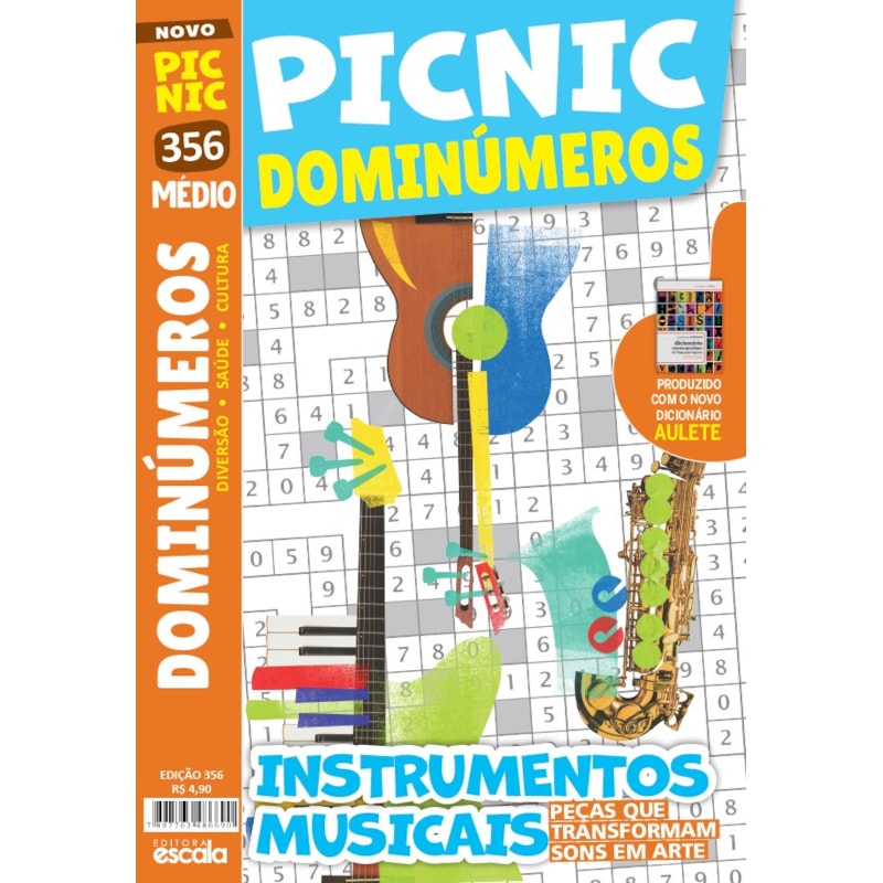 PICNIC DOMINÚMEROS - MÉDIO: 356 - INSTRUMENTOS MUSICAIS
