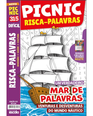 PICNIC RISCA-PALAVRAS - DIFÍCIL: 315- MAR DE PALAVRAS