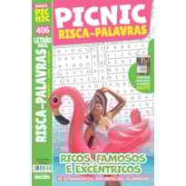 PICNIC RISCA-PALAVRAS - LETRÃO - FÁCIL: 406 - RICOS, FAMOSOS E EXCÊNTRICOS