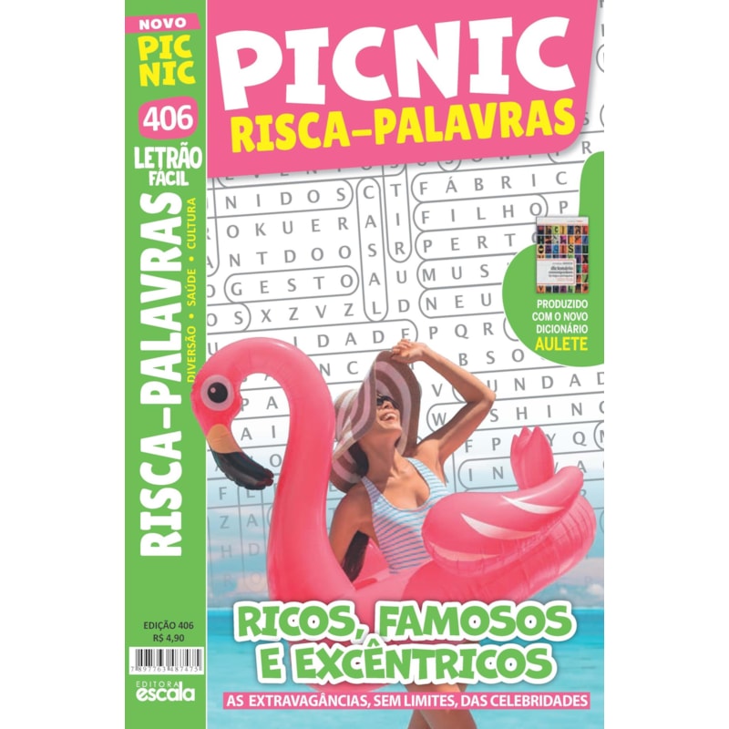 PICNIC RISCA-PALAVRAS - LETRÃO - FÁCIL: 406 - RICOS, FAMOSOS E EXCÊNTRICOS