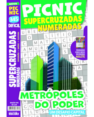 PICNIC SUPERCRUZADAS NUMERADAS - DIFÍCIL: 345 METRÓPOLE DO PODER