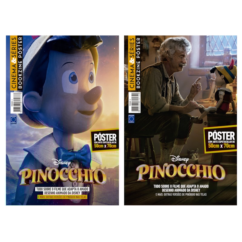 PINÓQUIO 2022 - COLEÇÃO 2 PÔSTERES - SUPERPÔSTER CINEMA E SÉRIES