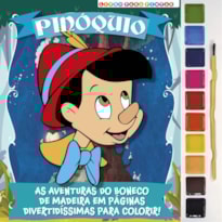 PINÓQUIO LIVRO PARA PINTAR COM AQUARELA