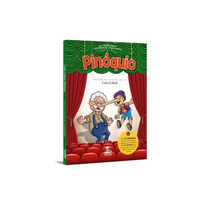 PINÓQUIO - LIVRO-TEATRO COM DEDOCHES E CENÁRIOS