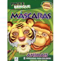 PINTE E BRINQUE MASCARAS - ANIMAIS