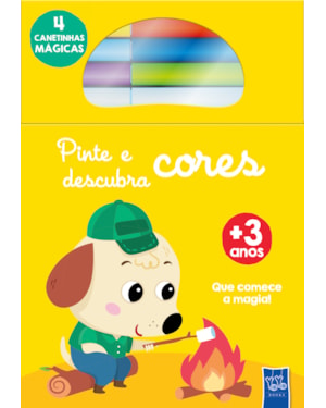 Pinte e descubra cores - Cachorro