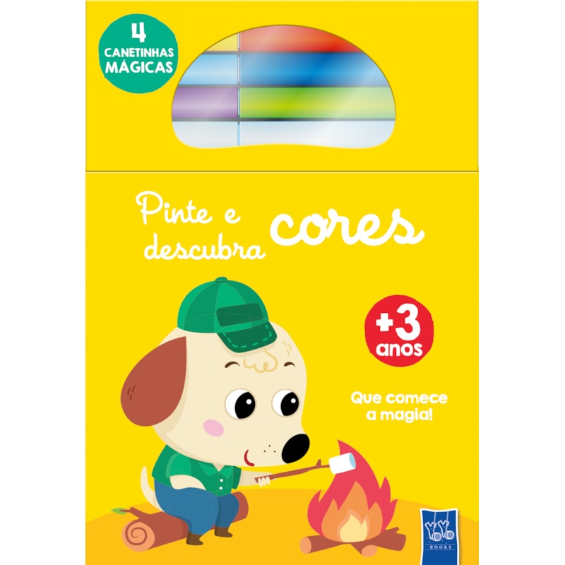 Pinte e descubra cores - Cachorro
