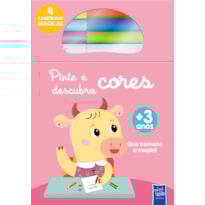 Pinte e descubra cores - Vaca
