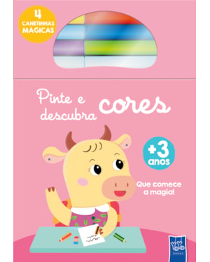 Pinte e descubra cores - Vaca