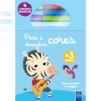 Pinte e descubra cores - Zebra