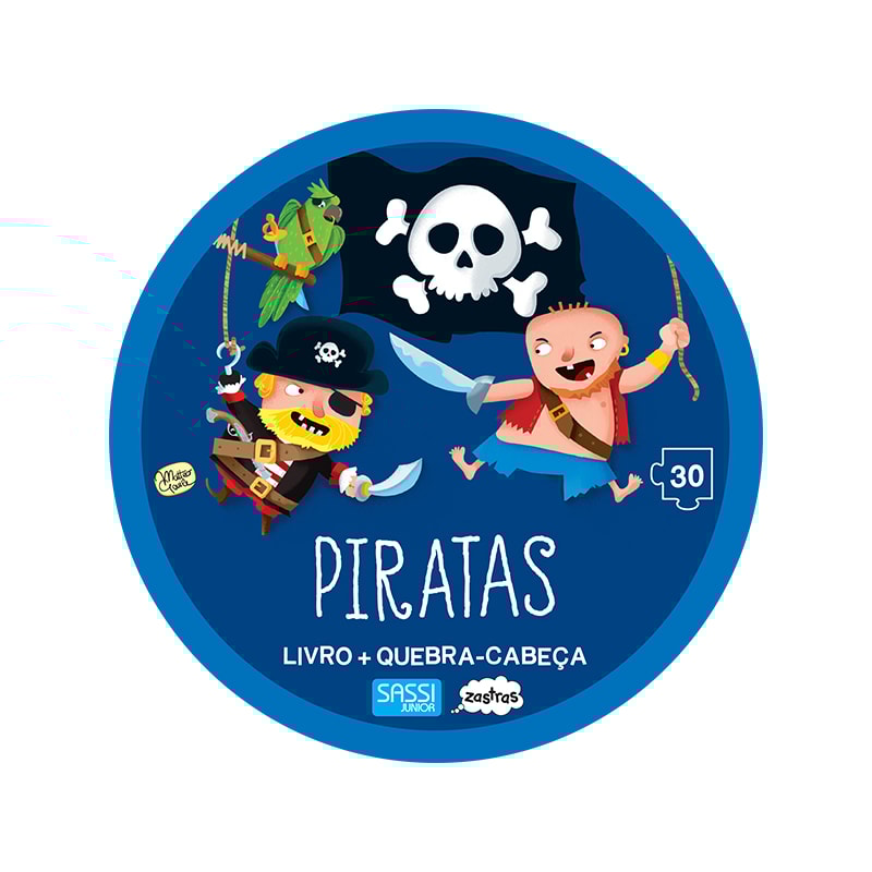 PIRATAS: LIVRO + QUEBRA-CABEÇA GIGANTE