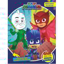 PJ MASKS BRINCANDO DE PINTAR