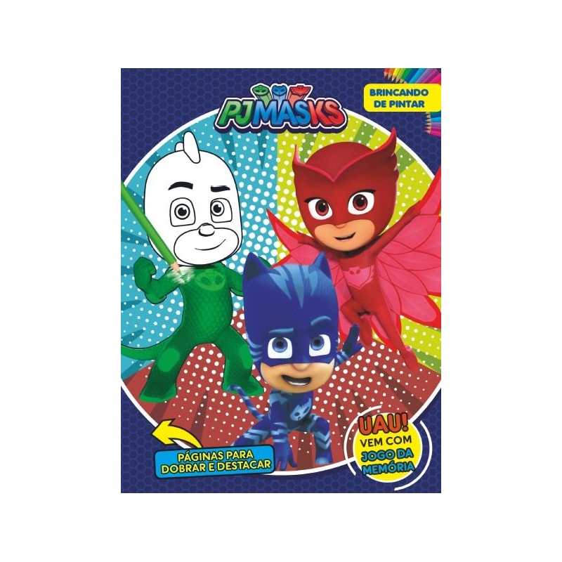 PJ MASKS BRINCANDO DE PINTAR