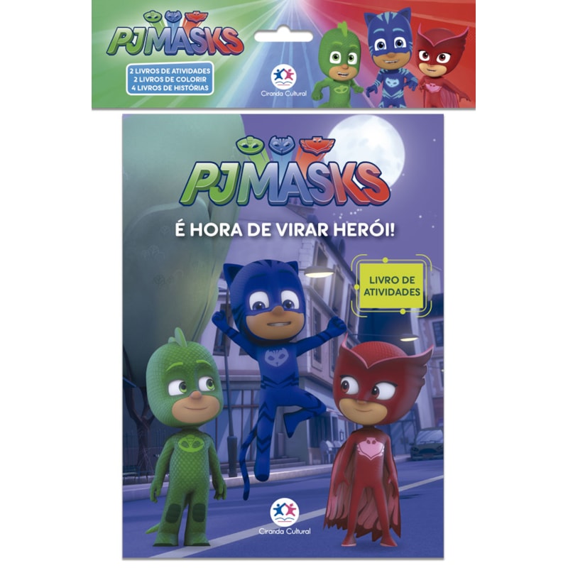 PJ MASKS - KIT COM 8 LIVROS