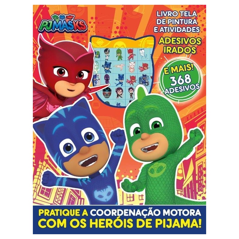 PJ MASKS LIVRO TELA DE PINTURA E ATIVIDADES