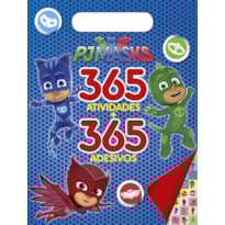 PJ MASKS PRANCHETA 365 ATIVIDADES + 365 ADESIVOS