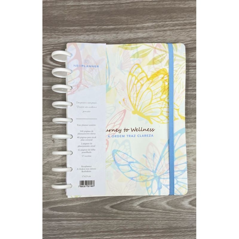 PLANNER A ORDEM TRAZ CLAREZA - CAPA BORBOLETAS
