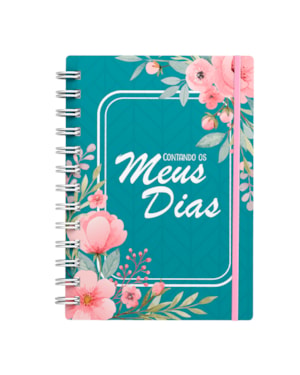 Planner Contando os Meus Dias | Capa Floral Verde