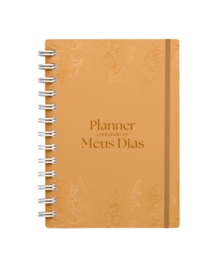 Planner Contando os Meus Dias | Capa Rosas