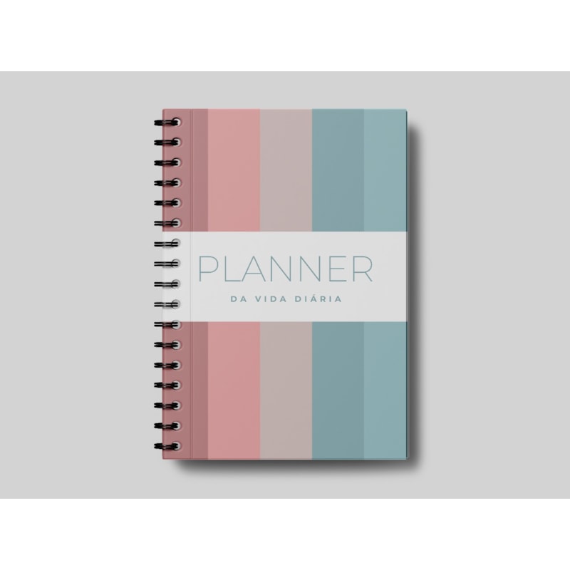 PLANNER DA VIDA DIÁRIA | CAPA DURA ESPIRAL LISTRADO