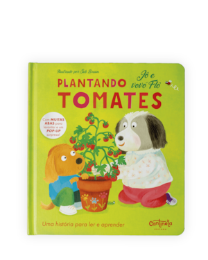 Plantando tomates: jô e vovó flô