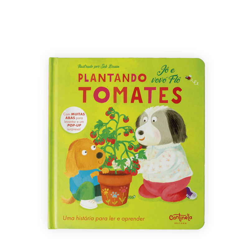 Plantando tomates: jô e vovó flô