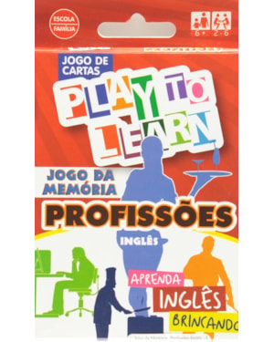 PLAY TO LEARN - PROFISSOES - JOGO CARTA
