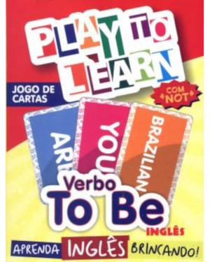 PLAY TO LEARN - VERBO TO BE - JOGO CART