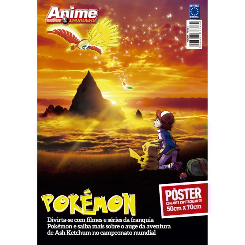 POKÉMON - ARTE B - O FILME: EU ESCOLHO VOCÊ - SUPERPÔSTER ANIME INVADERS