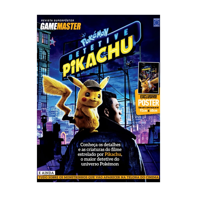 POKÉMON DETETIVE PIKACHU - SUPERPÔSTER GAME MASTER