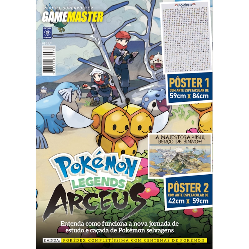 POKÉMON LEGENDS ARCEUS - SUPERPÔSTER GAME MASTER