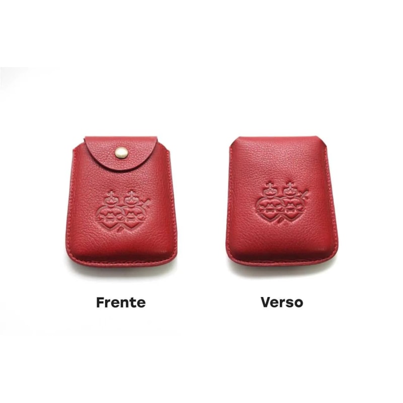 PORTA FITA VERMELHO - COURO