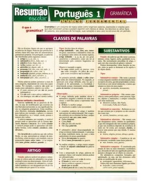 PORTUGUES 1 - GRAMATICA - 1ª