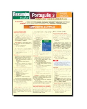PORTUGUES 3 - ANALISE SINTATICA - 1ª