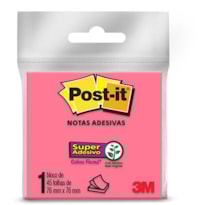 POST - IT C/ 45 FOLHAS DE 76X76MM ROSA