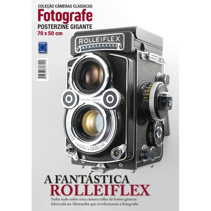 PÔSTER CÂMERAS CLÁSSICAS FOTOGRAFE - ROLLEIFLEX - ARTE B