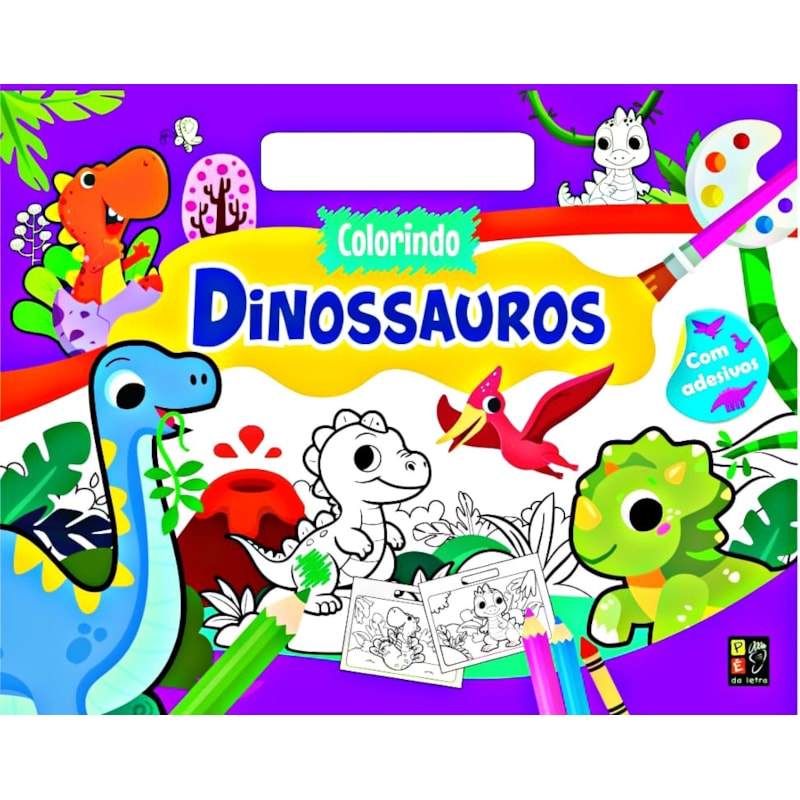 Prancheta - Colorindo Dinossauros