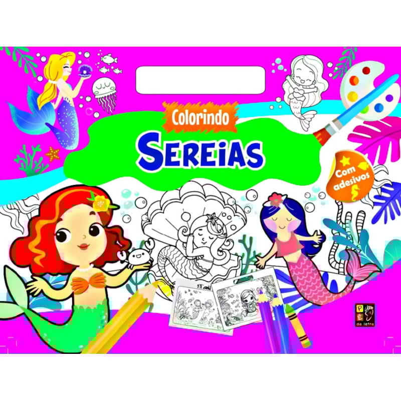 Prancheta- Colorindo Sereias