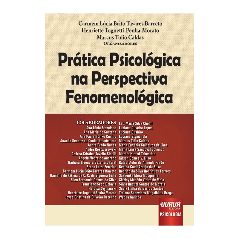 PRÁTICA PSICOLÓGICA NA PERSPECTIVA FENOMENOLÓGICA