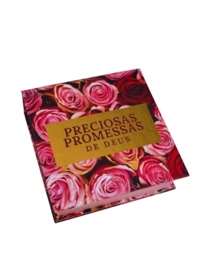 PRECIOSAS PROMESSAS DE DEUS | CAPA DURA | COM 220 VERSÍCULOS E LETRAS GRANDES | NS3 ROSAS