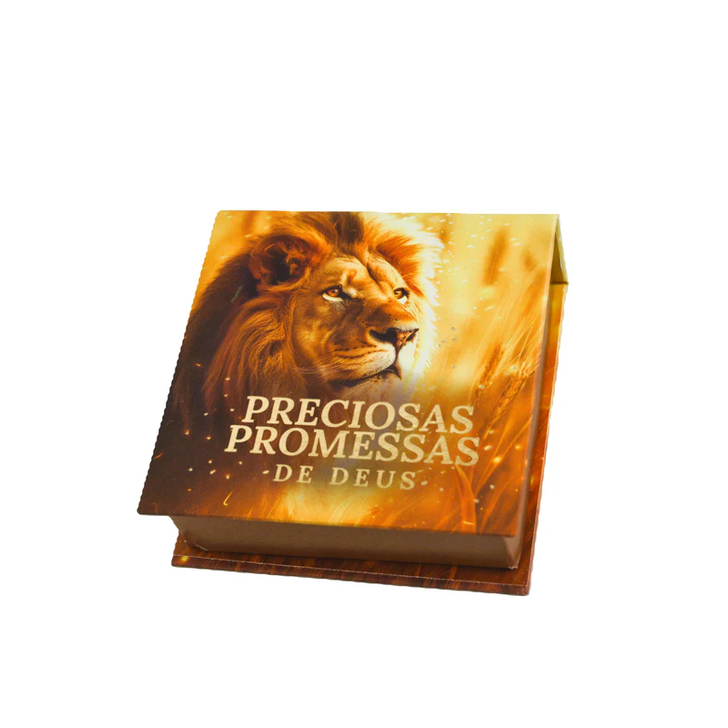 PRECIOSAS PROMESSAS DE DEUS | CAPA DURA | COM 220 VERSÍCULOS E LETRAS GRANDES | NS4 LEÃO DOURADO