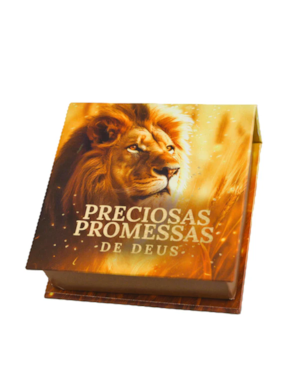 PRECIOSAS PROMESSAS DE DEUS | CAPA DURA | COM 220 VERSÍCULOS E LETRAS GRANDES | NS4 LEÃO DOURADO